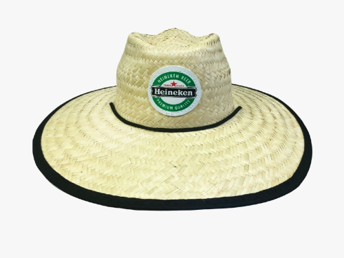 CHAPEU PALHA GROSSA KARANDA ESTAMPADO HEINEKEN PC C/6