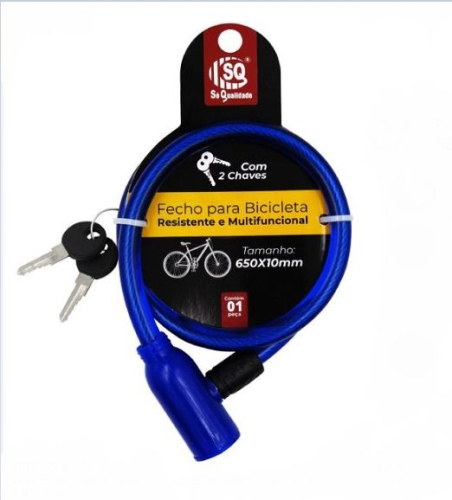CADEADO BICICLETA FLEX 65CMx10MM (SQ) SQ-1719