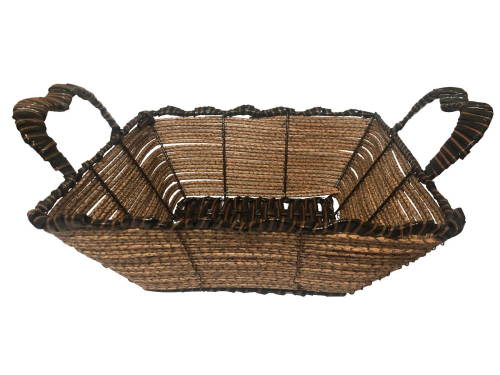 CESTA PLASTICA FRUTEIRA QUADRADA C/ ALCA 26x26x8cm ID-5747C