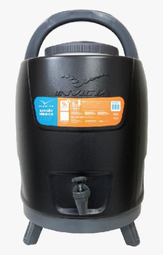 GARRAFA TERMICA 9L TRIPE PRETA (INVICTA)