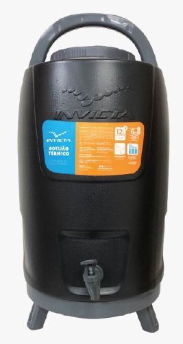 GARRAFA TERMICA 12L TRIPE PRETA (INVICTA)