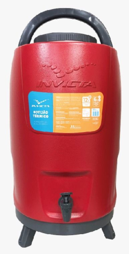 GARRAFA TERMICA 12L TRIPE VERMELHO (INVICTA)