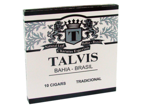 CIGARRILHA TALVIS SEM PIT. CARTEIRAS C/10 - CHOC.