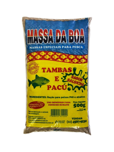 MASSA EM PO PESCA DA BOA TAMBAS/PACU - SALSISHA - 500g