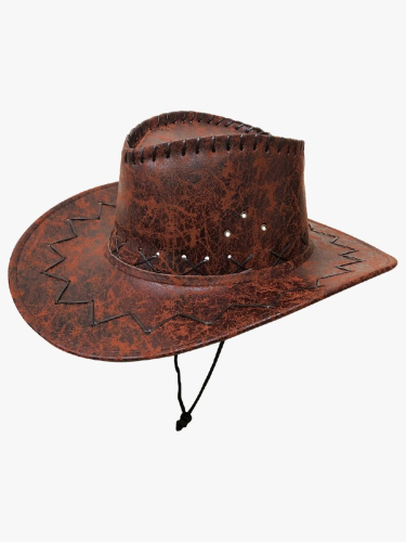CHAPEU COWBOY TRABALHADO VERM. FERRUGEM ID-3989C - IDEA