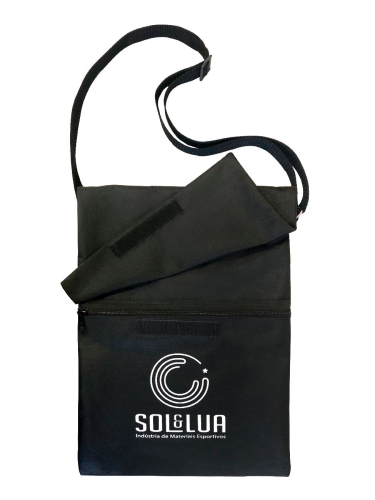 BORNAL C/BOLSO TAMPA CAMPING/PESCA PRETO SOL E LUA 42x29CM