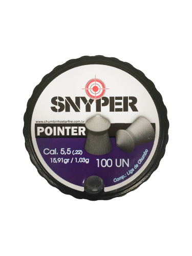 CHUMBINHO SNYPER PUNCHER 5.5mm CX PLAST. C/100UN