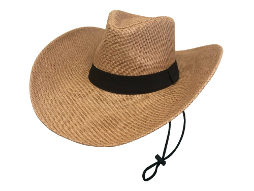 CHAPEU BOIADEIRO MARROM CLARO ID-3903C - IDEA