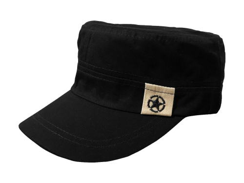 BONE MILITAR C/ FIVELA METAL ID-5117B - PRETO