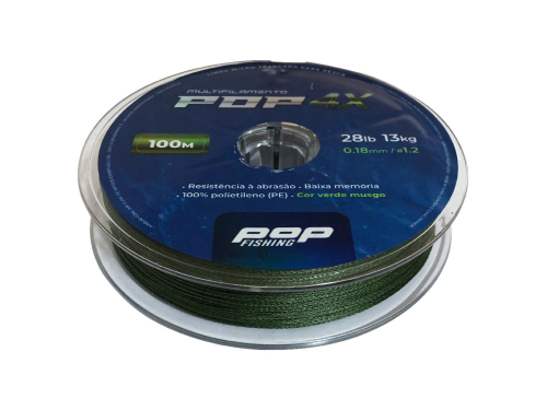 LINHA MULTIF. POP FISHING 4X 0.34mm 57lb 26kg (MARURI) 100M