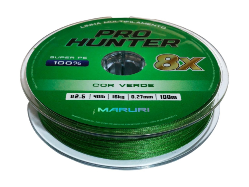 LINHA MULTIF. PRO HUNTER 8X 0.15mm 20lb 9kg (MARURI) 100M