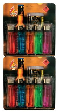 ISQUEIRO A PEDRA C/ GAS DESCARTAVEL - CHAMA - CT C/10