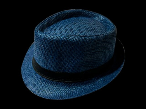 CHAPEU PANAMA MALANDRO AZUL MARINHO ID-4817C - IDEA