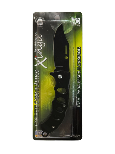 CANIVETE IMPORTADO BLACK CB PLASTICO 16cm XV3577 (XINGU)