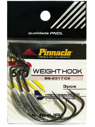 ANZOL PINNACLE WEIGHT HOOK BLACK N 6/0 CT C/3