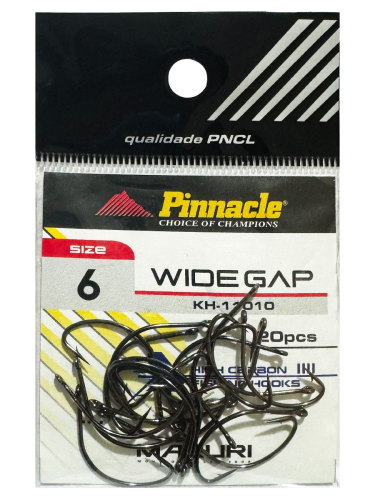 ANZOL PINNACLE WIDE GAP BLACK N 6 CT C/20