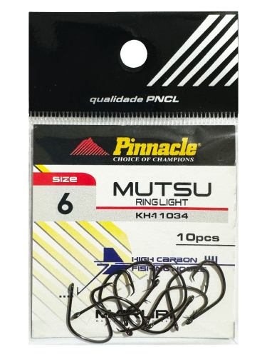 ANZOL PINNACLE MUTSU RING LIGHT BLACK 5/0 CT C/10UN