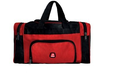 BOLSA VIAGEM MEDIA PRETA/VERMELHA 50x27x21 ID-4651M