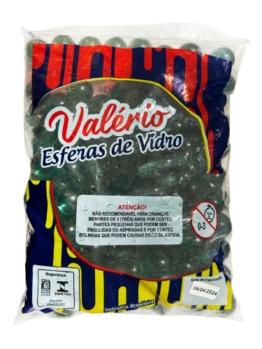 BOLINHA VIDRO COMUM VERDE 18mm - PC C/150