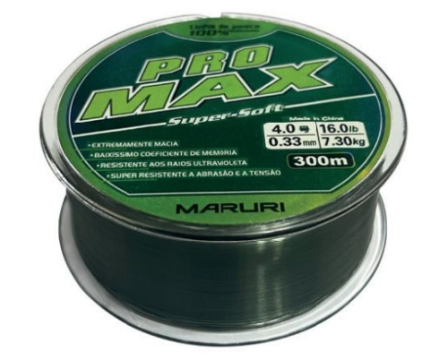 LINHA MARURI PRO MAX VERDE 250mts 0,40mm 23lbs UN.