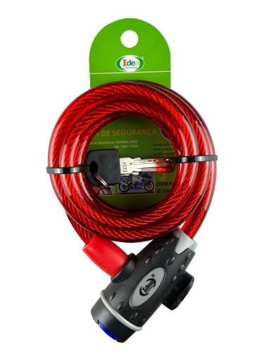 CADEADO BICICLETA FLEX 10mmX1500mm (IDEA) ID-5474T