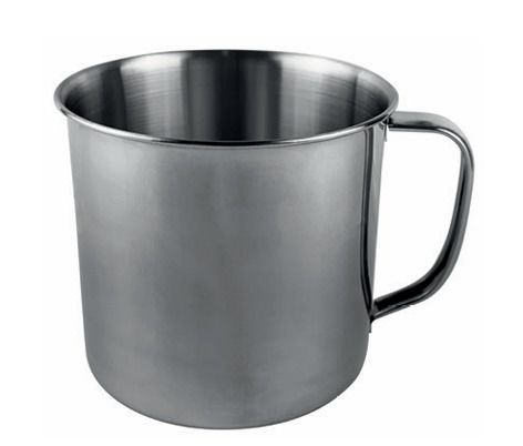 CANECA ALUMINIO ESCOVADA 9CM ID-5001C (IDEA)