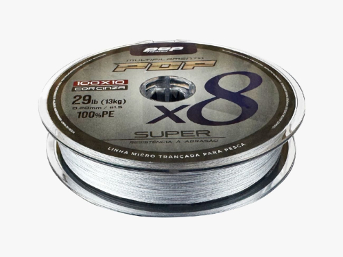 LINHA MULTIF. POP 8X 0.30mm 47lb 21kg CINZA (MARURI) 100M