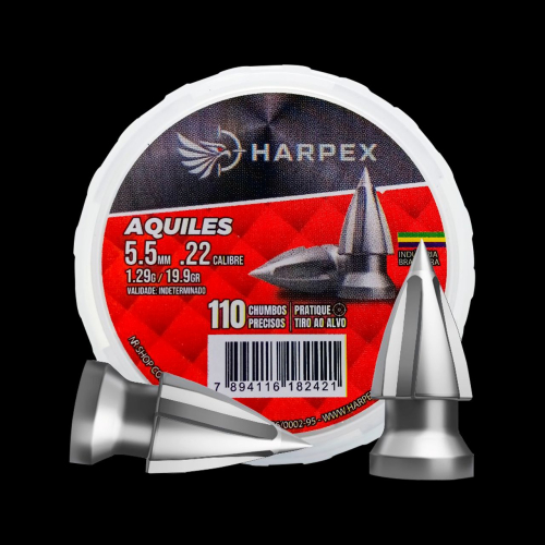 CHUMBINHO HARPEX AQUILES 5.5mm CX PLAST. C/110UN