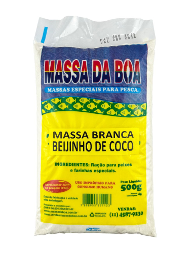 MASSA EM PO PESCA DA BOA - BEIJINHO COCO BRANCA - 500g