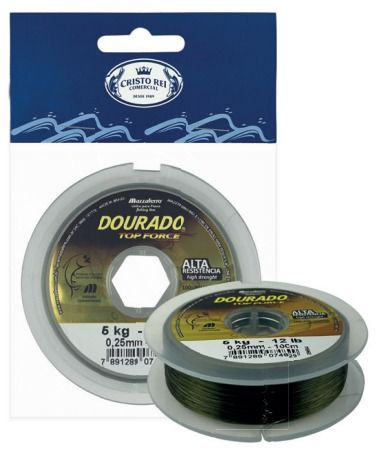 LINHA DOURADO TOP FORCE VERDE 100M 0.40mm 25Lbs UN.