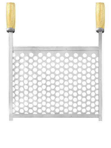 GRELHA GALVANIZADA 25cmLARG x 33cmCOMP. REFORCADA (COXINHO)