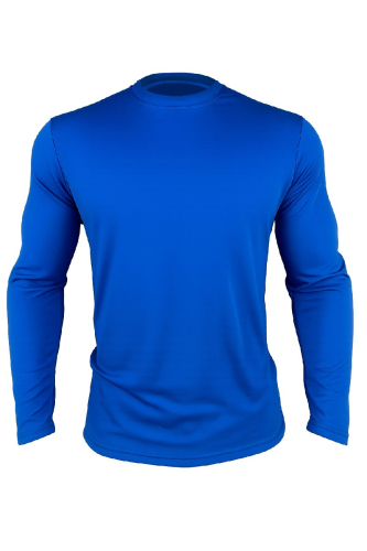 CAMISA PESCA C/ PROTECAO UV AZUL - M - (SOL E LUA)