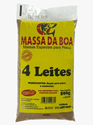 MASSA EM PO PESCA DA BOA - 4 LEITES - 500g