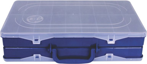 ESTOJO HI 36-DIVIS. DUPLO AZUL C/ALCA - ED-36-A