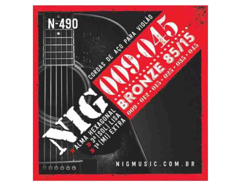 ENCORDOAMENTO NIG N-490 VIOLAO ACO INOX