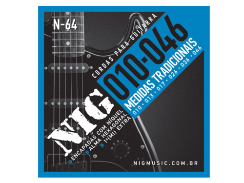 ENCORDOAMENTO NIG N-64 GUITARRA