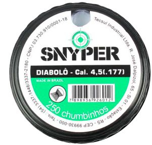 CHUMBINHO SNYPER DIABOLO 4.5mm CX PLAST. C/250UN