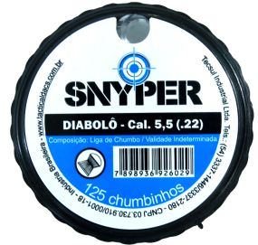 CHUMBINHO SNYPER DIABOLO 5.5mm CX PLAST. C/125UN