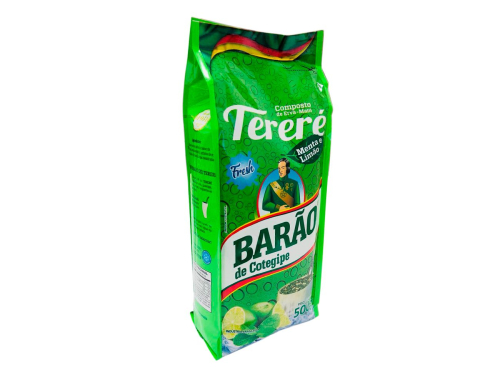 ERVA TERERE BARAO MENTA/LIMAO 500g LAMINADA