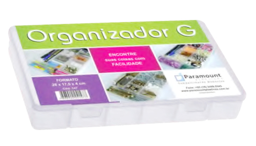 ESTOJO ORGANIZADOR REF.147 GDE.28x17x4cm PARAMOUNT