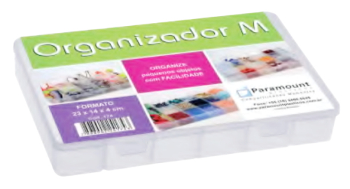 ESTOJO ORGANIZADOR REF.174 MED.23X14X4cm PARAMOUNT
