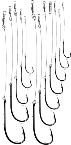 ANZOL MARINE 4330 ENCASTOADO CB FLEXIV.NICKEL 6/0 PC C/100