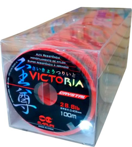 LINHA VICTORIA FUME 100M - 0,40mm 20Lbs CX C/10