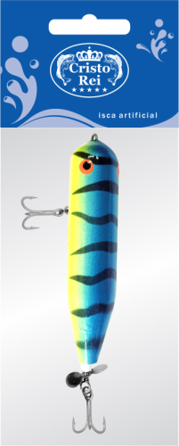 ISCA ARTIFICIAL MADEIRA TORPEDO SP 8cm COR SORT.