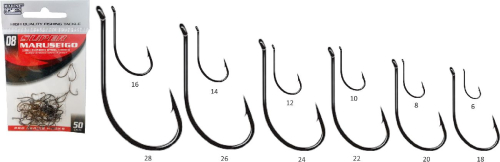 ANZOL MARINE MARUSEIGO SUPER BLACK N 22 CT C/25