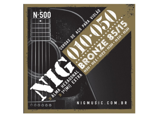 ENCORDOAMENTO NIG N-500 VIOLAO ACO/BRONZE .010/.050