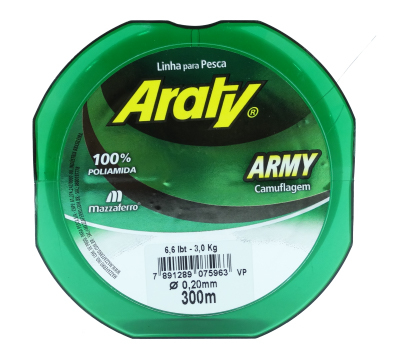 LINHA DOURADO TOP CAMOU PRETO/VERDE 300M - 0.30mm 14.2Lbs