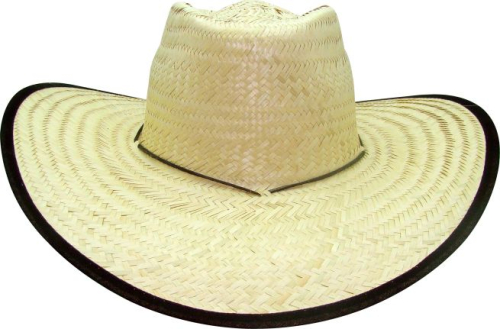 CHAPEU PALHA FINA KARANDA C/ORLA VIES ESCURO 6UN REF515
