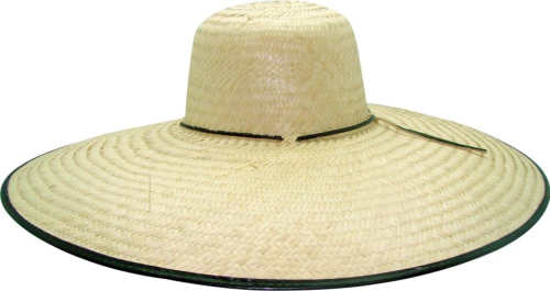 CHAPEU PALHA FINA GIGANTINHO PC C/6UN ORLA PRETA REF726