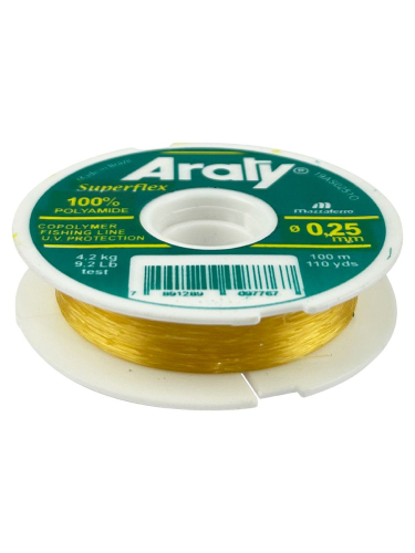 LINHA ARATY SUPERFLEX OURO 100M - 0.60mm 44Lbs CX C/10